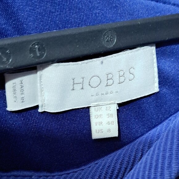 Hobbs London Blue Ribbed Dress - Picture 4 of 4